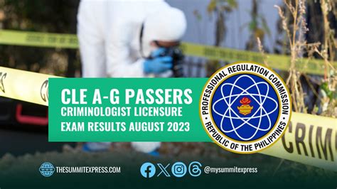 criminology board exam 2023|CLE RESULTS August 2023: Criminology Board Exam Passers.